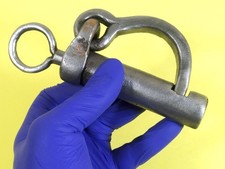 Rare Antique SECRET padlock 100 years 1 key, 448 grams picture