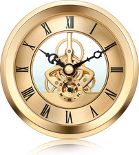 Gold Clock Insert with Bezel - 4 1/16 Inch Replacement by Hicarer picture