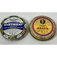 Rawleigh Antiseptic Salve Tin 2 Highly Medicated Ointment Original 5 oz vtg picture