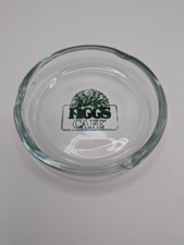 Vtg Figgs Cafe Rockford Illinois Clear Glass Ashtray picture