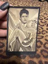 Vintage 1930s 40s Carnival Novelty Photo Man Woman Romance Arcade Snapshot picture