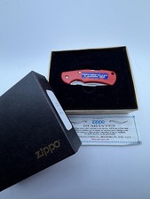 Vintage Penn Ohio Pallet Advertising Red Stainless Zippo Pocket Knife New B24 picture