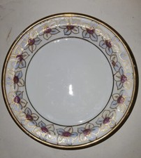 Chinese Porcelain Gold Rim Bowl With Orchids picture