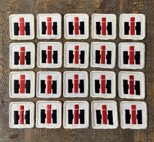 Vintage International Harvester Tractor Farming Truck Logo Patches IH Lot 1970s picture