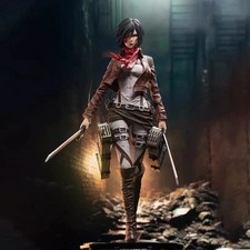 30cm Attack on Titan Mikasa Ackerman PVC Figure Anime Collectible Statue New Toy picture