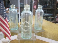 *SCARCE* 1890'S WAGONER BOTTLING WORKS~INDIAN TERRITORY HUTCH WITH STOPPER picture
