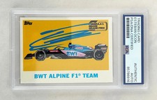Esteban Ocon Signed Card 2022 Topps Miami GP F1 PSA/DNA 1 COA picture