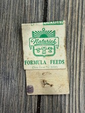 Naturich Mid-West Mills Abilene Kansas Vintage Feed Matchbook picture