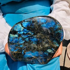 5.45LB Large Natural Gorgeous Labradorite Crystal Quartz Mineral Specimen Heals picture