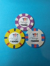 Mirage Commemorative Chips. $500 - $1,000 - $5,000. COLUMBUS DAY SALE. 2 for 1 picture