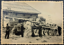 WW2 German Tiger I Tank Photo Vintage Military PzKpfw VI Eastern Front Original picture
