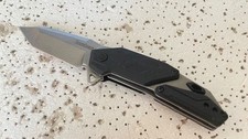 Kershaw 1401 Jetpack Folding Pocket Knife A/O Linerlock Tanto Plain Blade Black picture