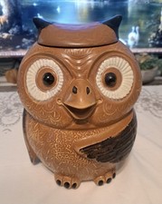 VTG 70's McCoy Pottery Owl Cookie Jar 204 USA 10
