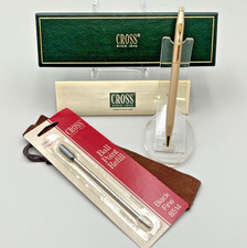 RARE - Cross Century Champagne & 23K Gold Trim Pen w/Box, Manual & Refill - USA picture