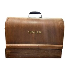 Vintage Singer 127 Portable Sewing Machine With Lid And Accessories picture