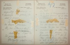 Letter Jewish Judaica 1920s? London Zionist German Executive England UK Britain picture