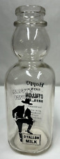 Vintage Quart Cream Top O'Fallon Dairy Milk Bottle Hoppy Hopalong Cassidy picture