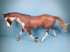 BREYER TRADITIONAL-Full Moon Rising Chestnut Roan Pinto Strapless Mold-2023-USED picture