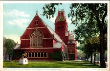 1900s Detroit Publishing Co. Memorial Hall Harvard College Cambridge Postcard picture