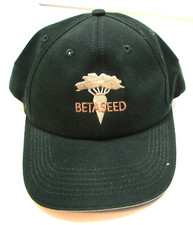 Vintage 1990s USA Betaseed Sugarbeet Green Cotton Farm Seed Ball Cap Trucker Hat picture