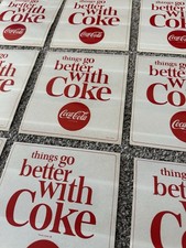 ( 1 ) Vintage 1960s Coca-Cola Decal “Things Go Better With Coke 7.5x6.5 Original picture