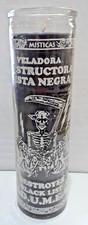 7 Day Glass Black List Dume Candle - Black - DUME Destructora Negra picture