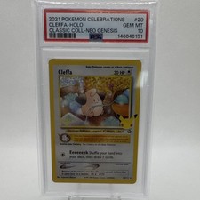 Pokémon 2021 Celebrations Cleffa Holo Classic Coll Neo Genesis #20 PSA 10 picture