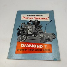 1950s Diamond T Hi-Output Super-Service Truck Engines Sales Brochure Original picture