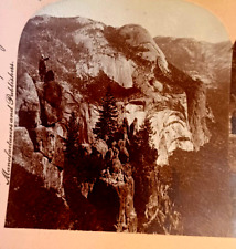 Overlooking Yosemite Valley Keystone 1899 Stereoview Photo picture