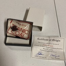 COAL RECOVERED FROM BOILER OF TITANIC in 1912  SEALED & AUTHENTIC WITH COA picture