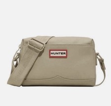 NEW Hunter Matte Zip Crossbody Bag w/Adjustable Detachable Strap Tan picture