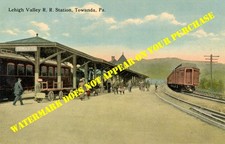 Lehigh Valley Towanda PA station 8½X11 enlargement from postcard picture
