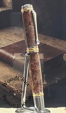 Handmade Exotic Extremely Rare Weru Burl Wood Rollerball Or Fountain Pen 1609a picture