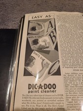 1938 Print Ad Dic-A-Doo Paint Cleaner Easy As 2.75