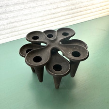Dansk Designs Cast Iron Candle Holders – Jens Quistgaard “Cloverleaf” MCM picture