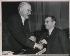 1941 Press Photo Sidney Hillman and Rep.Hatton Summers on Labor Legislation picture