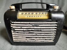 Gorgeous Vintage 1940s Crosley Bakelite Tube Radio Intact With Vintage Look Read picture