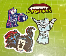 Rare Vintage Dutch Bros - Set of 4 Reproduction Stickers picture
