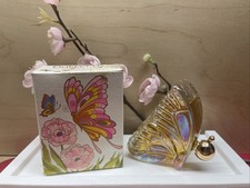Vintage Avon Perfume Bottle Iridescent Glass Butterfly Unforgettable Cologne 1.5 picture