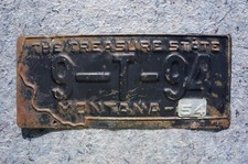 1953 1954 Montana Truck License Plate # 9 T 94 picture