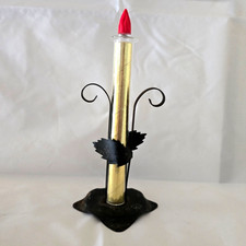 Vintage Antique Perfume Bottle Bouton Candle Wrought Iron Look Holder 1928 picture