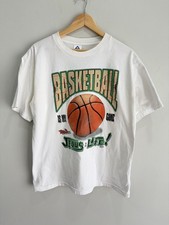 Vintage Jesus Tee Shirt Basketball Is Life God Prayer picture