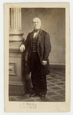 James JP Ball African American Photographer 1860 Gentleman CDV Photo Black Clean picture