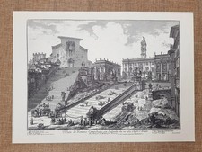 View of the Capitol Rome Lazio Italy Lithograph of the Piranesi 1999 picture