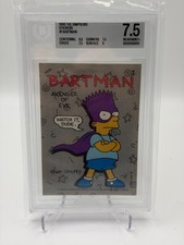 1990 Topps Simpsons Stickers #1 Bartman Beckett BGS 7.5 Near Mint+ picture