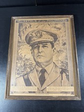 WWII General Douglas MacArthur Philippines Framed Newspaper Print 1942 picture