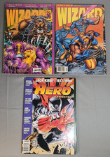 Vintage Wizard Magazine #16, #49 & Hero Illustrated #10 Bundle of 3 - 1992-95 picture