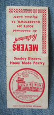 MEYERS RESTAURANT QUAKERTOWN PENNSYLVANIA Vintage Matchbook Cover ST17 picture