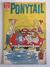 Ponytail #3 FN+ Dell Humor, Lee Holley VG Silver Age Teen Higher Grade  picture