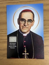 Saint Oscar Arnulfo Romero Hair Strand Lock Relic Catholic Church Photo Display picture